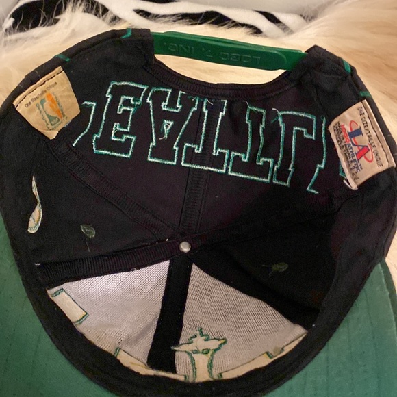 Seattle SuperSonics Vintage 90s Big Logo Athletic Hat Snapback Cap Sonics - Picture 12 of 17